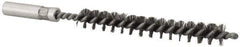 Value Collection - 5/16" Diam Helical Steel Tube Brush - 0.006" Filament Diam, 2-3/8" Brush Length, 4" OAL, 3/16-24 Female Shank - Industrial Tool & Supply
