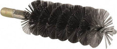 Value Collection - 1-3/4" Diam Helical Steel Tube Brush - 0.012" Filament Diam, 4-1/4" Brush Length, 7-1/2" OAL, 1/2-12 Male Shank - Industrial Tool & Supply