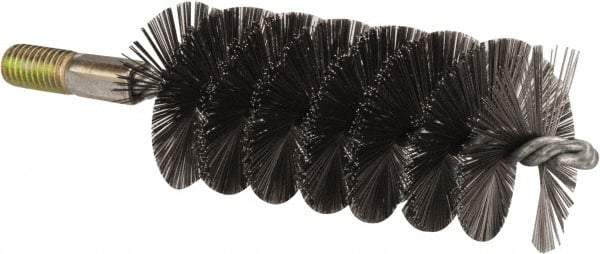 Value Collection - 2" Diam Helical Steel Tube Brush - 0.012" Filament Diam, 4-1/4" Brush Length, 7-1/2" OAL, 1/2-12 Male Shank - Industrial Tool & Supply