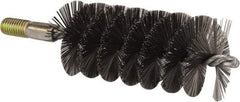 Value Collection - 2" Diam Helical Steel Tube Brush - 0.012" Filament Diam, 4-1/4" Brush Length, 7-1/2" OAL, 1/2-12 Male Shank - Industrial Tool & Supply