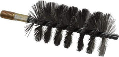 Value Collection - 2-1/4" Diam Helical Steel Tube Brush - Single Spiral, 0.012" Filament Diam, 4-1/4" Brush Length, 7-1/2" OAL, 1/2-12 Male Shank - Industrial Tool & Supply