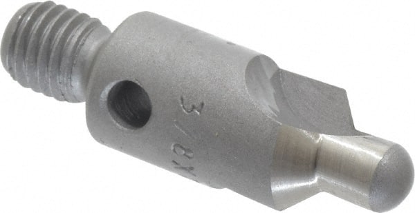 Made in USA - 2-1/2" OAL, 3/8" Head Diam, 2 Flute, 100° Incl Angle, Integral Pilot, Adjustable Stop Countersink - Industrial Tool & Supply