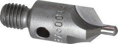 Made in USA - 1-1/8" OAL, 3/8" Head Diam, 3 Flute, 100° Incl Angle, Integral Pilot, Adjustable Stop Countersink - Industrial Tool & Supply