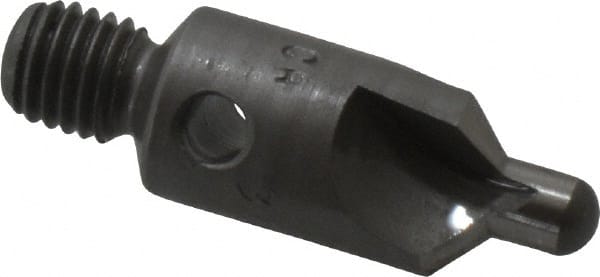 Made in USA - 2-1/2" OAL, 3/8" Head Diam, 3 Flute, 100° Incl Angle, Integral Pilot, Adjustable Stop Countersink - Industrial Tool & Supply