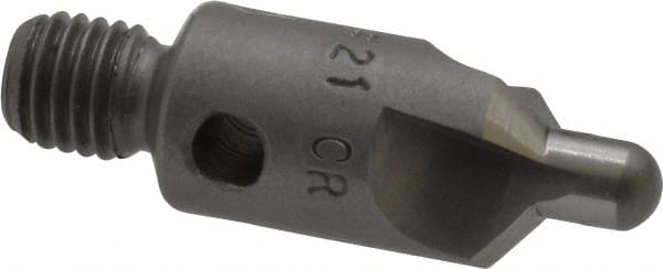 Made in USA - 2-1/2" OAL, 3/8" Head Diam, 3 Flute, 100° Incl Angle, Integral Pilot, Adjustable Stop Countersink - Industrial Tool & Supply