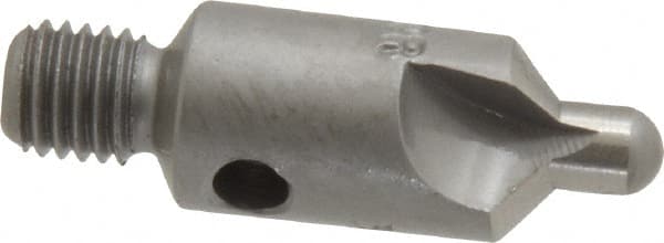 Made in USA - 2-1/2" OAL, 3/8" Head Diam, 3 Flute, 100° Incl Angle, Integral Pilot, Adjustable Stop Countersink - Industrial Tool & Supply