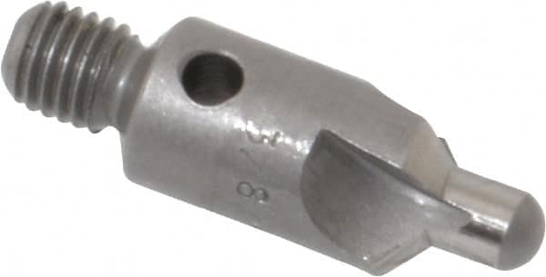 Made in USA - 2-1/2" OAL, 3/8" Head Diam, 3 Flute, 100° Incl Angle, Integral Pilot, Adjustable Stop Countersink - Industrial Tool & Supply
