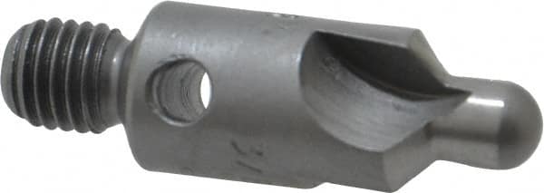 Made in USA - 2-1/2" OAL, 3/8" Head Diam, 3 Flute, 100° Incl Angle, Integral Pilot, Adjustable Stop Countersink - Industrial Tool & Supply