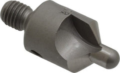 Made in USA - 2-1/2" OAL, 1/2" Head Diam, 2 Flute, 100° Incl Angle, Integral Pilot, Adjustable Stop Countersink - Industrial Tool & Supply