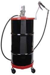 Lincoln - Grease Lubrication 5 Cu In/min Flow Aluminum Air-Operated Pump - For 120 Lb Container - Industrial Tool & Supply