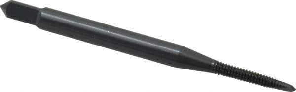 OSG - #2-56 UNC, 2 Flute, Oxide Finish, High Speed Steel Spiral Point Tap - Plug Chamfer, Right Hand Thread, 1-3/4" OAL, 7/16" Thread Length, 0.141" Shank Diam, 2B Class of Fit, Series 288 - Exact Industrial Supply