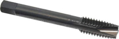 OSG - 1/2-13 UNC, 3 Flute, Oxide Finish, High Speed Steel Spiral Point Tap - Plug Chamfer, Right Hand Thread, 3-3/8" OAL, 1-21/32" Thread Length, 0.367" Shank Diam, 2B Class of Fit, Series 288 - Exact Industrial Supply