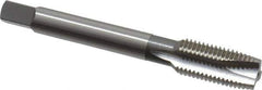OSG - 7/16-20 UNF, 3 Flute, Bright Finish, High Speed Steel Spiral Point Tap - Plug Chamfer, Right Hand Thread, 3-5/32" OAL, 1-7/16" Thread Length, 0.323" Shank Diam, 2B Class of Fit, Series 288 - Exact Industrial Supply