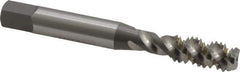 OSG - 5/16-18 UNC 3 Flute 2B Bottoming Spiral Flute Tap - High Speed Steel, Bright Finish, 2-23/32" OAL, Right Hand Flute, Right Hand Thread - Exact Industrial Supply