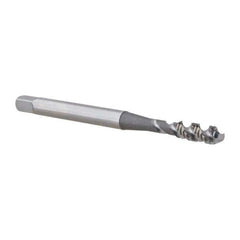 OSG - #5-40 UNC 2 Flute 2B Bottoming Spiral Flute Tap - High Speed Steel, Bright Finish, 1-15/16" OAL, Right Hand Flute, Right Hand Thread - Exact Industrial Supply