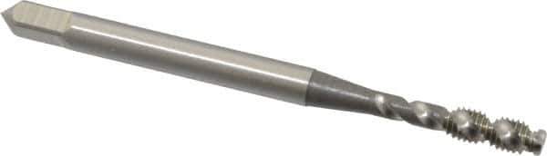 OSG - M3x0.50 Metric Coarse 2 Flute 6H Bottoming Spiral Flute Tap - High Speed Steel, Bright Finish, 1-15/16" OAL, Right Hand Flute, Right Hand Thread - Exact Industrial Supply