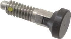 Gibraltar - 1/4-20, 0.16" Max Plunger Diam, 0.12 Lb Init to 0.36 Lb Final End Force, Locking Knob Handle Plunger - Delrin Knob, 0.63" Body Length, 1/2" Length Under Head/Shoulder, 0.13" Plunger Projection - Industrial Tool & Supply