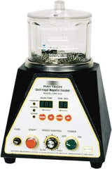 Raytech - 1/12 hp, 150 Grams Pin Capacity, Centrifugal Magnetic Finisher - 6" Bowl Diam, 115 Volts, with Variable Speed, Forward-Reverse Function & Programmable Timer - Industrial Tool & Supply