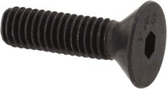 Value Collection - #8-36 UNF Hex Socket Drive, 82° Flat Screw - Alloy Steel, Black Oxide Finish, Fully Threaded, 5/8" OAL - Industrial Tool & Supply