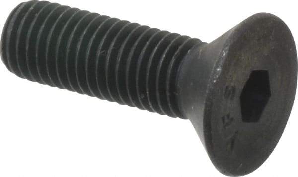 Value Collection - 1/4-28 UNF Hex Socket Drive, 82° Flat Screw - Alloy Steel, Black Oxide Finish, Fully Threaded, 7/8" OAL - Industrial Tool & Supply