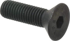 Value Collection - 1/4-28 UNF Hex Socket Drive, 82° Flat Screw - Alloy Steel, Black Oxide Finish, Fully Threaded, 7/8" OAL - Industrial Tool & Supply