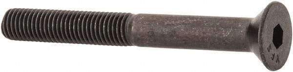Value Collection - 1/4-28 UNF Hex Socket Drive, 82° Flat Screw - Alloy Steel, Black Oxide Finish, Partially Threaded, 2-1/4" OAL - Industrial Tool & Supply