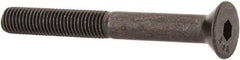 Value Collection - 1/4-28 UNF Hex Socket Drive, 82° Flat Screw - Alloy Steel, Black Oxide Finish, Partially Threaded, 2-1/4" OAL - Industrial Tool & Supply