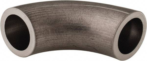 VNE - 1/2", Unpolished Style, Sanitary Stainless Steel Pipe 90° Elbow - Butt Weld x Butt Weld Connection, Grade 316L - Industrial Tool & Supply