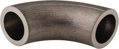 VNE - 1/2", Unpolished Style, Sanitary Stainless Steel Pipe 90° Elbow - Butt Weld x Butt Weld Connection, Grade 316L - Industrial Tool & Supply