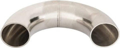 VNE - 1-1/2", Unpolished Style, Sanitary Stainless Steel Pipe 180° U Bend - Butt Weld x Butt Weld Connection, Grade 316L - Industrial Tool & Supply