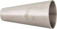 VNE - 2 x 1", Unpolished Style, Sanitary Stainless Steel Pipe Concentric Reducer - Butt Weld x Butt Weld Connection, Grade 316L - Industrial Tool & Supply