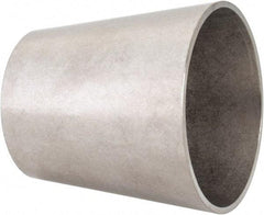 VNE - 2 x 1-1/2", Unpolished Style, Sanitary Stainless Steel Pipe Concentric Reducer - Butt Weld x Butt Weld Connection, Grade 316L - Industrial Tool & Supply