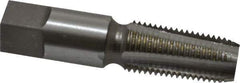 Interstate - 1/4-18 NPT Thread, 4 Flute Standard Pipe Tap - 2-7/16" OAL, 1-1/16" Thread Length, 9/16" Shank Diam, Bright Finish, High Speed Steel - Exact Industrial Supply