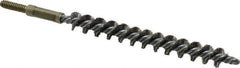 Value Collection - 3/8" Diam Helical Stainless Steel Tube Brush - 0.008" Filament Diam, 3-1/8" Brush Length, 5-1/8" OAL, 3/16-24 Male Shank - Industrial Tool & Supply