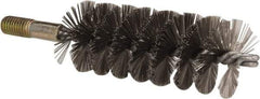 Value Collection - 1-3/4" Diam Helical Stainless Steel Tube Brush - 0.012" Filament Diam, 4-1/4" Brush Length, 7-1/2" OAL, 1/2-12 Male Shank - Industrial Tool & Supply