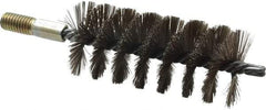 Value Collection - 2" Diam Helical Stainless Steel Tube Brush - 0.012" Filament Diam, 4-1/4" Brush Length, 7-1/2" OAL, 1/2-12 Male Shank - Industrial Tool & Supply