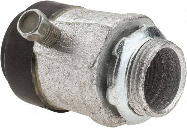 Cooper Crouse-Hinds - 3/4" Trade, Malleable Iron Set Screw Straight Rigid/Intermediate (IMC) Conduit Connector - Noninsulated - Industrial Tool & Supply
