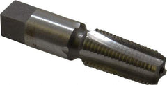 Interstate - 1/4-18 NPTF Thread, 4 Flute Standard Pipe Tap - 2-7/16" OAL, 1-1/16" Thread Length, 9/16" Shank Diam, Bright Finish, High Speed Steel - Exact Industrial Supply