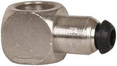 Parker - 4mm Outside Diam, Nickel Plated Brass Push-to-Connect Tube Banjo Body - 300 Max psi, Tube to Tube Connection - Industrial Tool & Supply