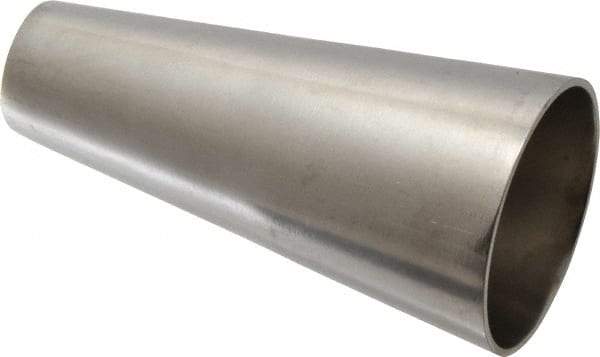VNE - 2 x 1", Unpolished Style, Sanitary Stainless Steel Pipe Concentric Reducer - Butt Weld x Butt Weld Connection, Grade 304 - Industrial Tool & Supply