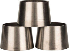 VNE - 3 x 2-1/2", Unpolished Style, Sanitary Stainless Steel Pipe Concentric Reducer - Butt Weld x Butt Weld Connection, Grade 304 - Industrial Tool & Supply