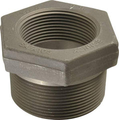 Made in USA - Size 3 x 2-1/2", Class 3,000, Forged Carbon Steel Black Pipe Hex Bushing - 3,000 psi, Threaded End Connection - Industrial Tool & Supply