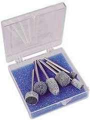 Standard Abrasives - 6 Piece Aluminum Oxide Silicon Carbide Unitized Abrasive Point Set - Includes Shapes B52, B90, B121, W160, W163 & W183 - Industrial Tool & Supply