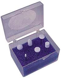 Grier Abrasives - 6 Piece Ceramic Vitrified Abrasive Point Set - Industrial Tool & Supply
