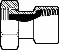 VNE - 4" Bevel Seat Style Sanitary Stainless Steel Pipe Adapter - Exact Industrial Supply