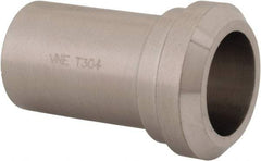 VNE - 1", Bevel Seat Style, Sanitary Stainless Steel Pipe Long Welding Ferrule - Plain Light Wall Connection, Grade 304/304L - Industrial Tool & Supply