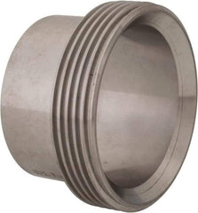 VNE - 2-1/2", Bevel Seat Style, Sanitary Stainless Steel Pipe Welding Ferrule - Threaded Connection, Grade 316/316L - Industrial Tool & Supply