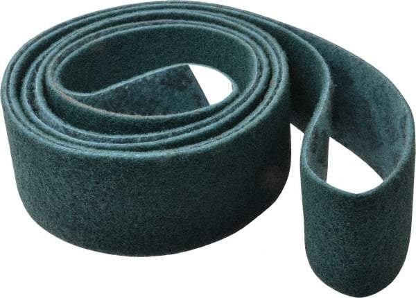 3M - 3" Wide x 132" OAL, Talc Abrasive Belt - Talc, Nonwoven, Series SC-BL - Industrial Tool & Supply