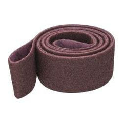 3M - 3" Wide x 132" OAL, Aluminum Oxide Abrasive Belt - Aluminum Oxide, Medium, Nonwoven, Series SC-BL - Industrial Tool & Supply
