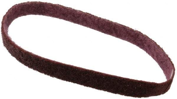 3M - 3/4" Wide x 20-1/2" OAL, Aluminum Oxide Abrasive Belt - Aluminum Oxide, Medium, Nonwoven, Series SC-BS - Industrial Tool & Supply